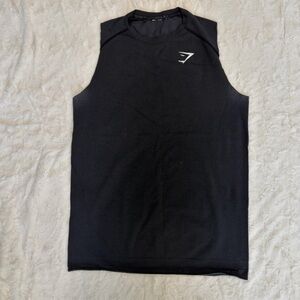 🔴4/$20 Gymshark Black Tank Top for Men